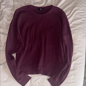 Vans Women’s Maroon Thermal Waffle Long Sleeve